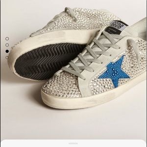 BNIB HTF Golden Goose Swarovski Crystal SS 38